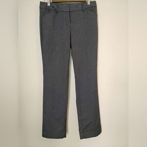 Express Editor Dress Pants Womens 2R Black Grey Microdot Bootcut Career Trousers